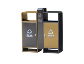 戶外二分類果皮箱